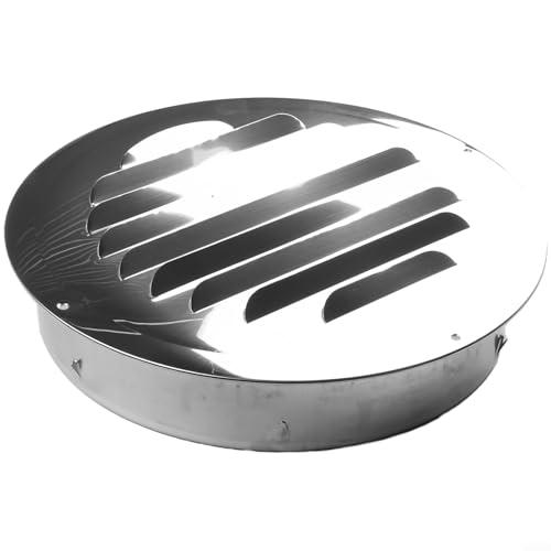 Grille d'aération ronde 300 mm en acier inoxydable pour ventilation murale extérieure Eawfgtuw - 4