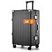 It'Go Aluminium Rahmen Koffer M Groß Hartschalenkoffer Gepäck mit 4 Rollen Handgepäck Reisekoffer Koffer&Trolleys Schwarz