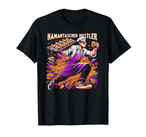 Purim Hamantaschen Hustler Funny Kids Tradición judía Camiseta