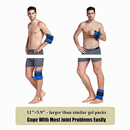 Koo-Care Flexible Gel Ice Pack & Wrap With Elastic Strap For Hot Cold Therapy - Great For Sprains, Muscle Pain, Bruises, Injuries, Etc. (Neck, Arm, Elbow, Waist, Knee, Ankle)(Medium) #TOP5