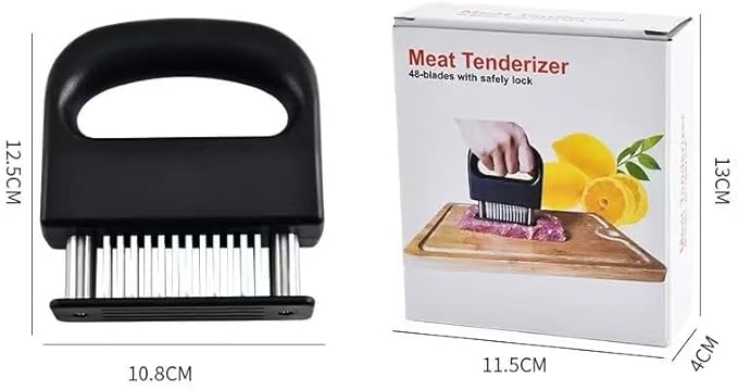 Ablandador de Carne Profesional de Acero Inoxidable 48 Agujas miniatura 2