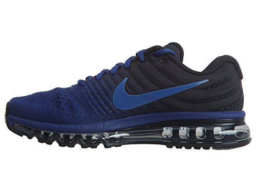 Nike Mens Air Max 2017 Running Shoes Deep Royal Blue/Hyper Cobalt/Black 849559-401 Size 12