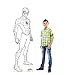 Cardboard People Color Me Spider-Man Life Size Cardboard Cutout Standup - Marvel