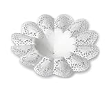  Biedermeiermanschetten weiss, Innendurchmesser: 7 cm, Außendurchmesser: 16 cm 25 Stück