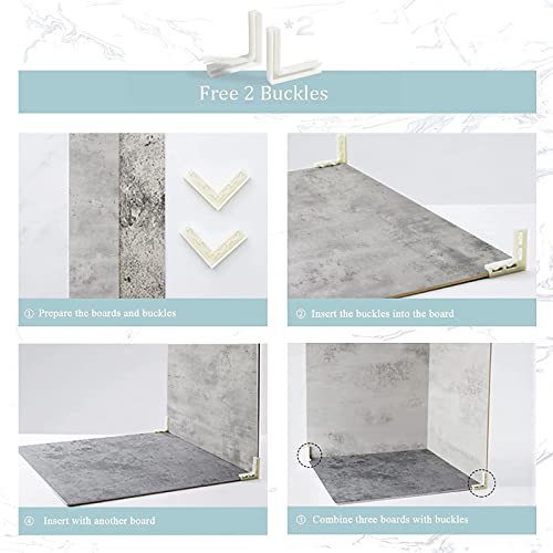 Image of 2 PCS Photo Backdrop Boards for Flat Lay, Food Photography Background 24x24 Inch, BEIYANG (Light Gray+Dark Gray)