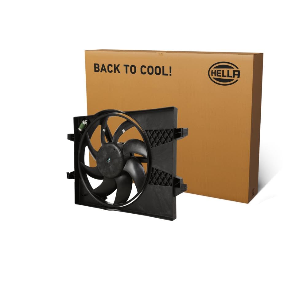 Engine Cooling Fan Clockwise Rotation 12V Fits Ford Fiesta Fusion Mazda 2 HELLA