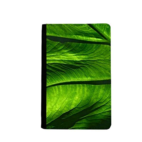 Étui portefeuille passeport motif feuille de bananier multicolore 3.7x5.8 pouces style classique