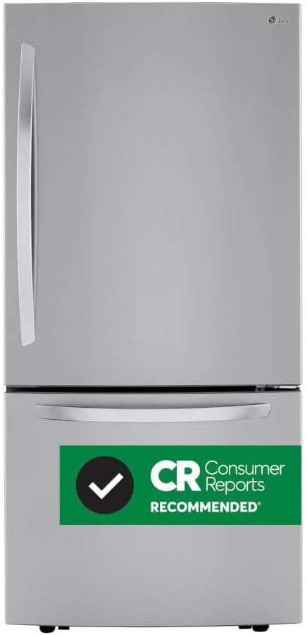 LG LRDCS2603S 26 CF Bottom Mount, 33" Wide, Door Cooling, ThinQ