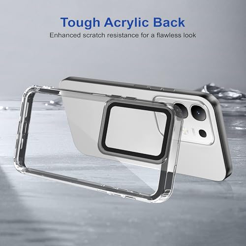 Image of Zapcase Back Case Cover for Vivo T4x 5G | Compatible for Vivo T4x 5G Back Cover | Case Cover with Camera Protection | (TPU + PC | Translucent Black)
