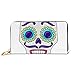 Produktbild JHGFG Mode Handtasche Reißverschluss Brieftasche Tag Dead Sugar Skull mit mexikanischen Telefon Clutch Geldbörse Abendkupplung Blocking Leder Wallet Multi Card Organizer