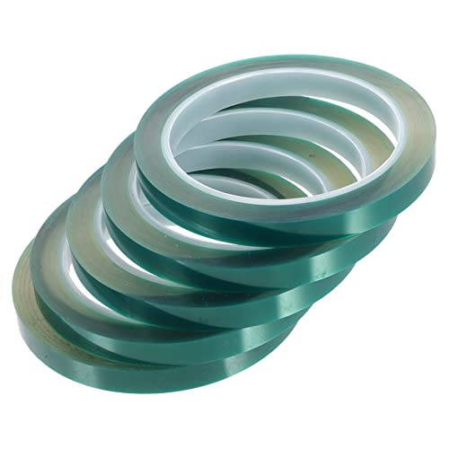 Garneck 5 Rolls Heat Resistant Protective Film High Temp Tape for DIY Adhesive Mounting Tape