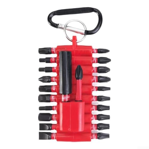 Juego de 22 puntas de destornillador eléctrico con puntas resistentes de acero y soporte magnético para oficios profesionales y trabajos de electrónica y muebles (B (A (mixto))