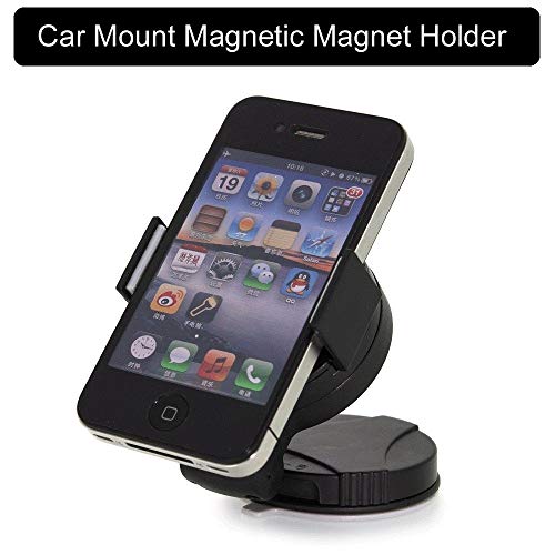 REALMAX® Universal Car Mount Windshield Holder suitable for Any Mobile, GPS, MP3 such as iPhone 6S/6S Plus/6/6 Plus,Galaxy Note 5/ Galaxy S6 Edge Plus/ Galaxy S6/S6 Edge/Note 4 3 4 4S 5 5C 5S GPS Mp3 Mp4 Players and More Devices
