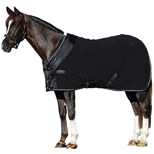 Couverture d'extérieur pour cheval imperméable noire et argentée taille 81 - 2