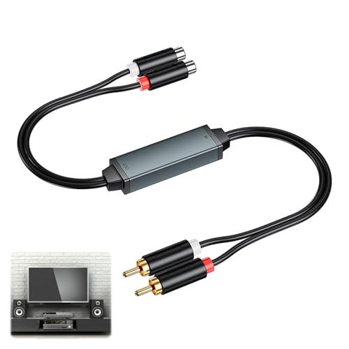 Ground Loop Isolator,Ground Loop Noise Isolator,RCA noise filter for Car Audio/Home Stereo System with RCA Audio Cable