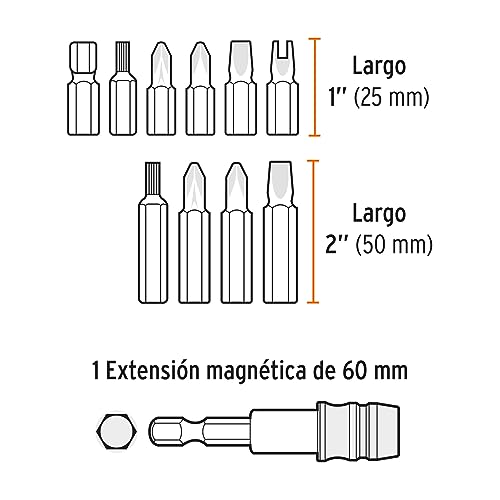 Juego de puntas 17 juego de puntas marca TRUPER (2)