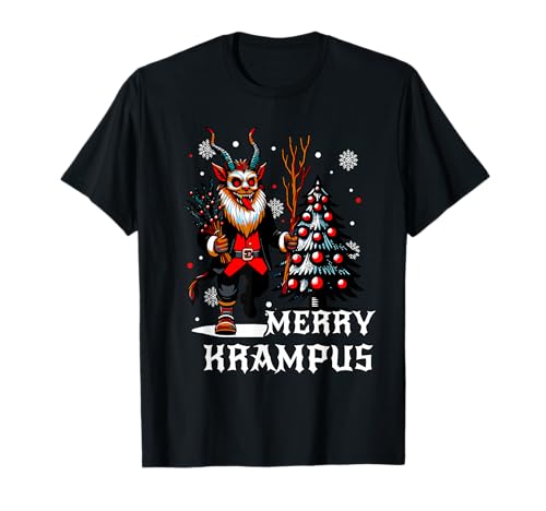 Père Noël Effrayant Merry Krampus Night Christmas Krampusnacht T-Shirt