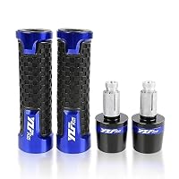 Embouts De Guidon Moto Aluminium Rouge - Compatible Yamaha YZF R125, MT-07, MT-09 Et Autres - 11