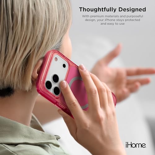iHome Magsafe Velo Case for iPhone 17 Pro Max, Shockproof, MagSafe Compatible, Camera Guard by iHome - Image 5