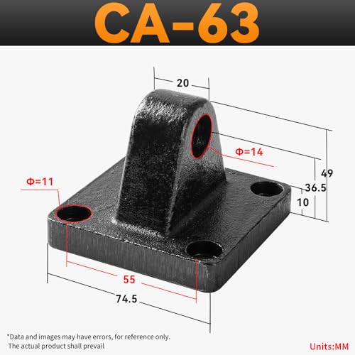 Image of Foot Flange CA-63 for Foot mounting Work with Pneumatic Standard Cylinder SC 63