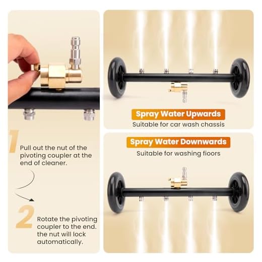 2-in-1 Pressure Washer Undercarriage Attachment