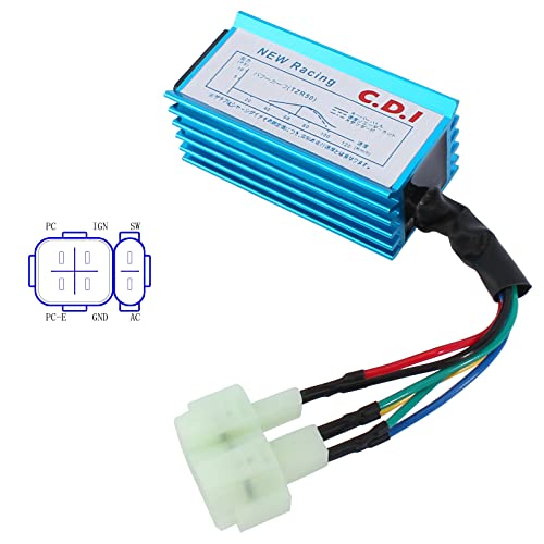 Qazaky Performance Ignition Coil + Cdi Ac Box + Spark Plug For Gy6 50Cc-90Cc 110Cc 125Cc 150Cc 4-Stroke Engine Scooter Atv Go Kart Moped Quad Go Kart Pit Dirt Racing Bike Motorcycle 139Qmb 152Qmi #TOP6