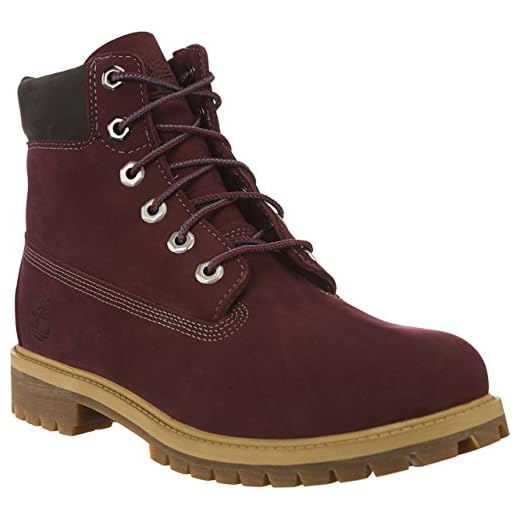 Timberland 6In Prem WP BT Laven Purple - Bottines unisexes Rouge Dark Port 38 EU