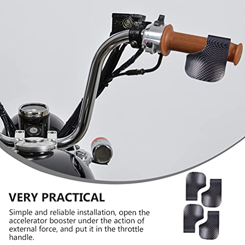 4 Pcs Cartão Do Acelerador Da Motocicleta Controle De Cruzeiro Aderência Da Motocicleta Apertos De C
