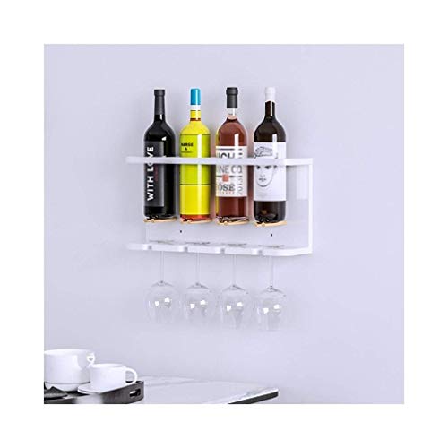 Soporte para botellas de vino para pared, metal moderno
