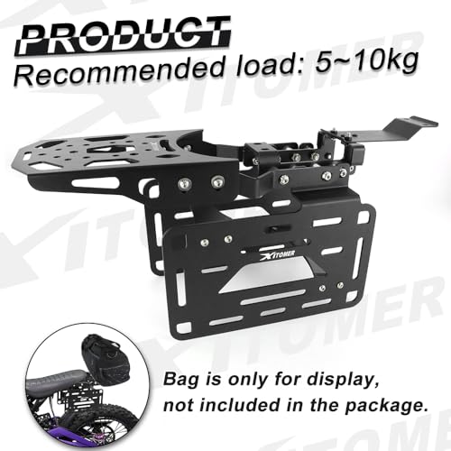Xitomer Luggage Rack Set Fit for Surron Light bee X/Segway X160 X260 Motorcycle Cargo Rack Motorcycle Side Rack Saddlebag Support Rack