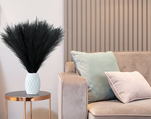 Art Vagon Erva dos pampas sintéticos, 45 cm de altura, plantas secas artificiais fofas, 6 peças de r