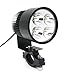 LEORX 12V-80V 20W Motorcycle E-bike LED Headlight Lamp Car Accessories (Black)