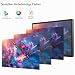 Thinlerain 21,5 Zoll Monitor 1920x1080p LED Bildschirm Computer Monitor mit VGA/HDMI/AV/BNC/USB, eingebautem Lautsprecher, 5Ms Reaktionszeit, 60 Hz Bildwiederholrate, VESA, Schwarz
