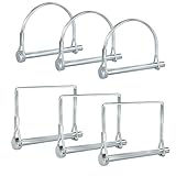 Pinailer Pack of 06 Trailer Pins – 2-3/4" x 1/4" (L x W) – Featuring PTO Pins, Lock Pins, Trailer Hitch Pins, and Shaft Locking Coupler Pins for Farm Trailers, Towing, Lawn Equipment and Hitches
