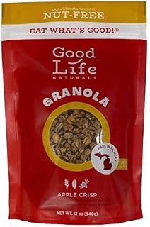Good Life Natural’s Granola Cereal | Artisan Blended Natural Ingredients | Nut Free Blend | No Artificial Flavoring or Sweeteners | Non-GMO & Gluten Free - Apple Crisp