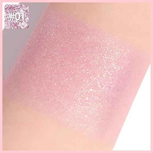 Focallure Organic Loose Powder Eyeshadow, High Pigmented Loose Glitter Shadows For Eyes,Shimmer Mineral Eye Shadow Pigments With Smooth Texture,Long Lasting Natural Eye Look Makeup,Mauve Pearl #TOP2