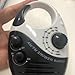 jojofuny Waterproof Shower Radio AM/Battery Powered Portable Speakers with Hook Handle for Shower Rooms Bedside Tables Garages