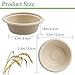 Lshfwn 100 Pack 12 oz Disposable Paper Bowls, Heavy Duty Compostable, Eco-friendly Bagasse Bowls for Parties, Restaurants, Catering 2
