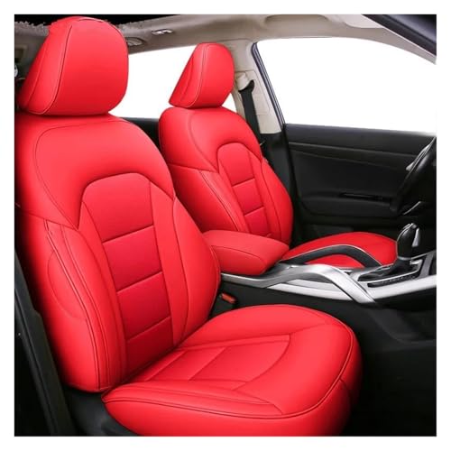 Housses de siège auto Mazda 3 6 CX-5 protection de voiture en cuir rouge