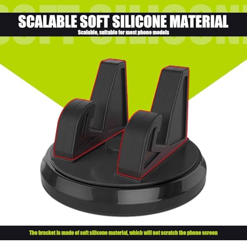 Image of Car Dashboard Anti-Slip with Mobile Phone Holder and Number Display Strip, Multi-Compartment Dashboard Organizer Pad (Car Phone Holder)