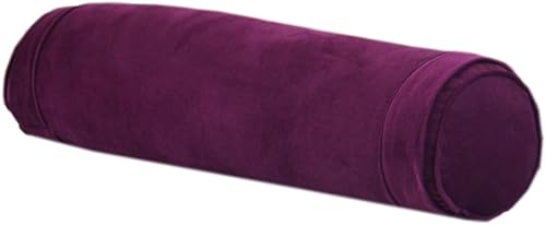 Miniatura 6 de Almohada larga cilíndrica para sofá cama, almohada redonda cervical con funda de almohada lavable para cintura, cuello, rodilla y piernas (azul