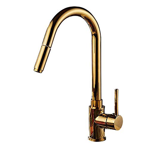Mitigeur chaud et froid pour évier de cuisine avec douchette extractible