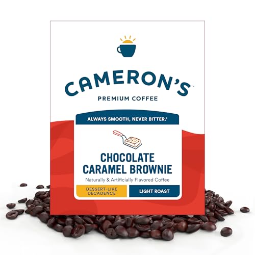 Image of Cameron's Coffee Roasted Whole Bean Coffee, Flavored, Chocolate Caramel Brownie, 4 Pound
