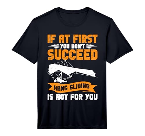 Mens Hang Gliding Equipment Hang Glider Helmet Hanggliding Performance T-Shirt