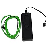 Parliky El Wire LED Neon Light 1 Meter Flexible Green Glow Strip with 3V Battery Box for Car Interior, Costume DIY, Dance Party and Ambient Lighting - Image 1