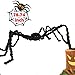 6.5ft Large Halloween Decorations Outdoor Spider Posable Furry Black Giant Scary Fuzzy Spiders Outside Indoor Yard Wed Decor Party Favor