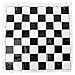 Portable Chess Plastic International Chessboard Set Medieval Entertainment Chess Game Set Black & White Chessboard for Party Activities(White)
