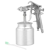  Pistola de pulverización de pintura con boquilla de 1,5 mm Capacidad de 750 ml Revestimiento de succión Modo de alimentación Pistola de pulverización de pintura de aire Herramienta neumática