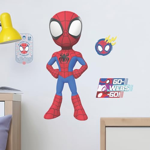 Wall Palz Marvel Spidey and His Amazing Friends Wall Decal - 24' Augmented Reality Spider-Man Bedroom Wall Decor Peel and Stick Vinyl Wall Stickers