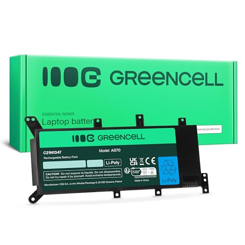 Green Cell Batería C21N1347 para ASUS A555 A555L F555 F555L F555LA F555LB F555LD F555LJ K555 K555L K555LD R556 R556DA R556DG R556L R556LA R556LD R556LJ X555 X555L X555LA X555LN X556 X556U Portátil